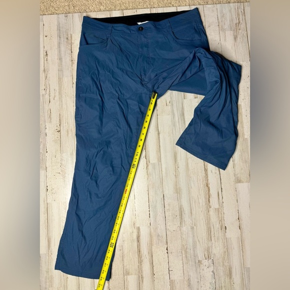 Orvis Men’s Fleece Lined Pant Stretch Nylon 38x29 Blue - Picture 6 of 11